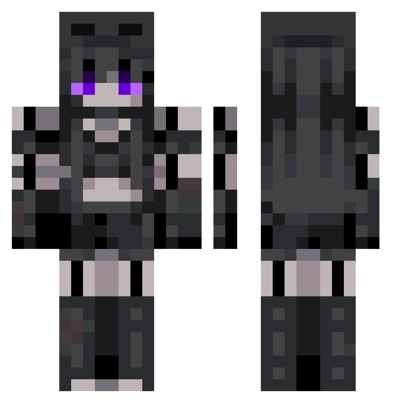 rominakawaiii Minecraft skin, front and back view
