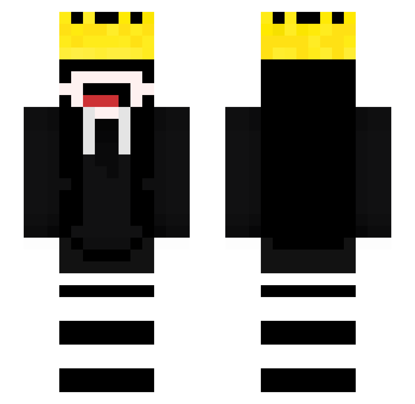 tthhiijjs Minecraft skin, front and back view