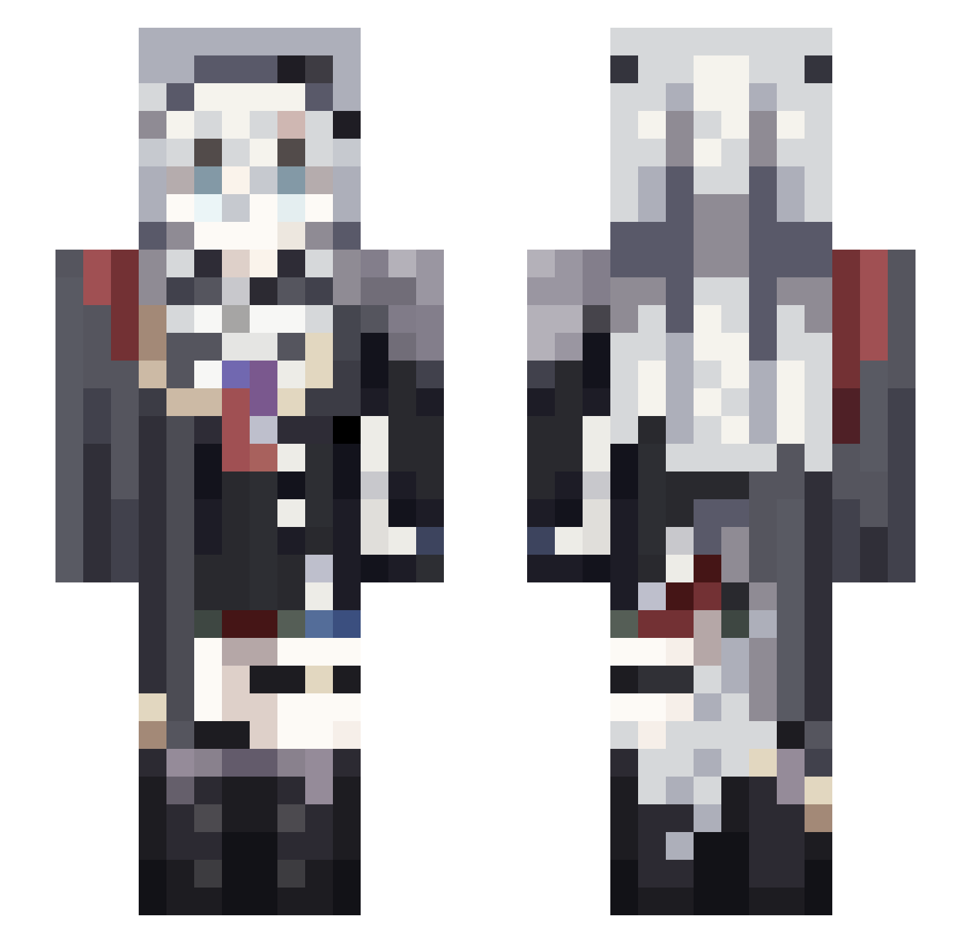 saakijjarven Minecraft skin, front and back view