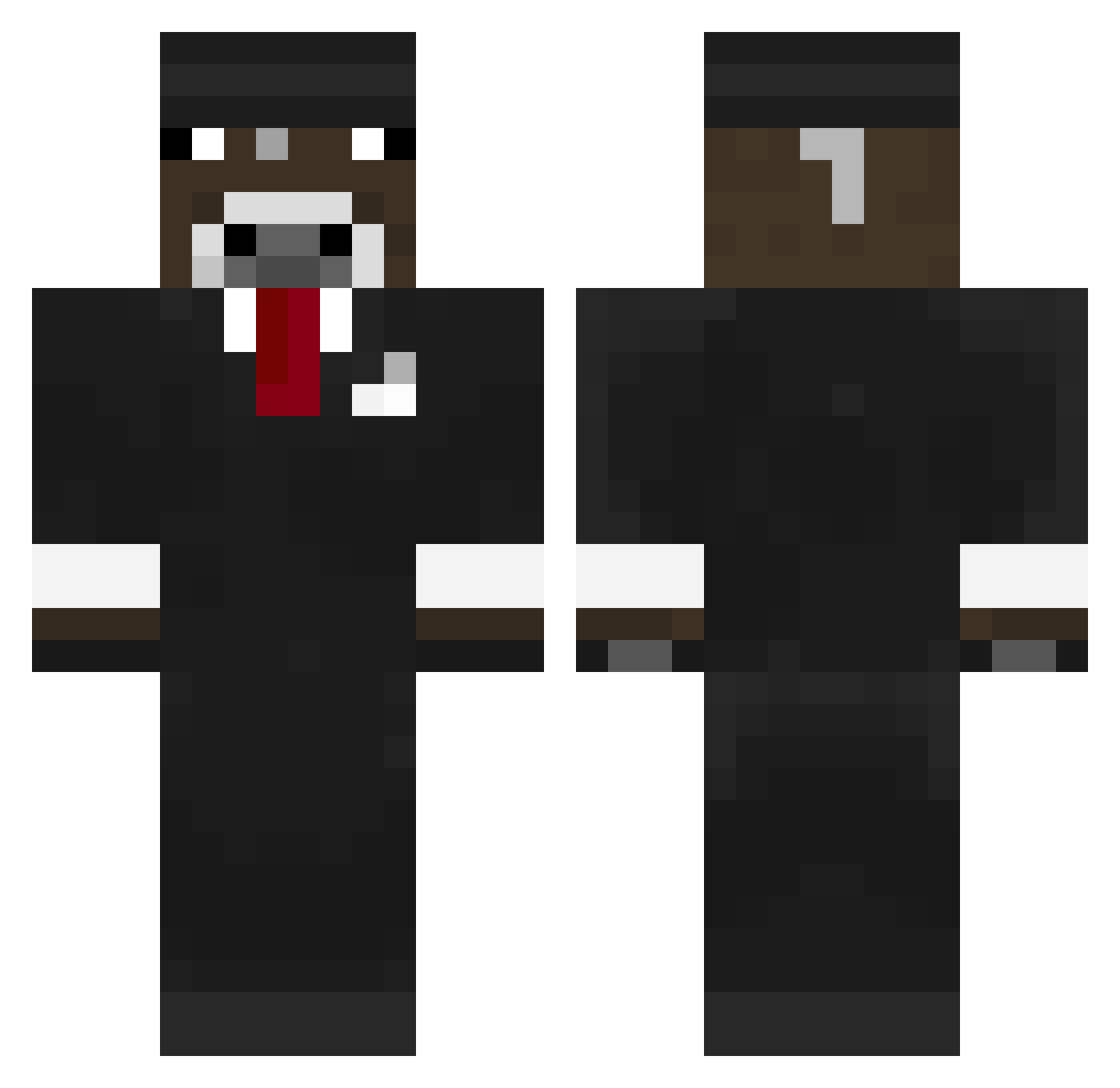 Cosmiczzz Minecraft skin, front and back view