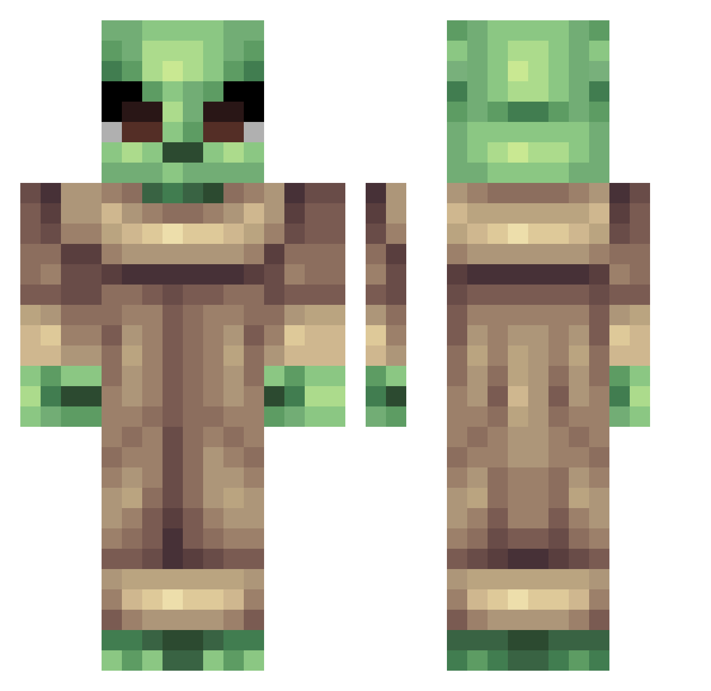 DieEchteLara Minecraft skin, front and back view