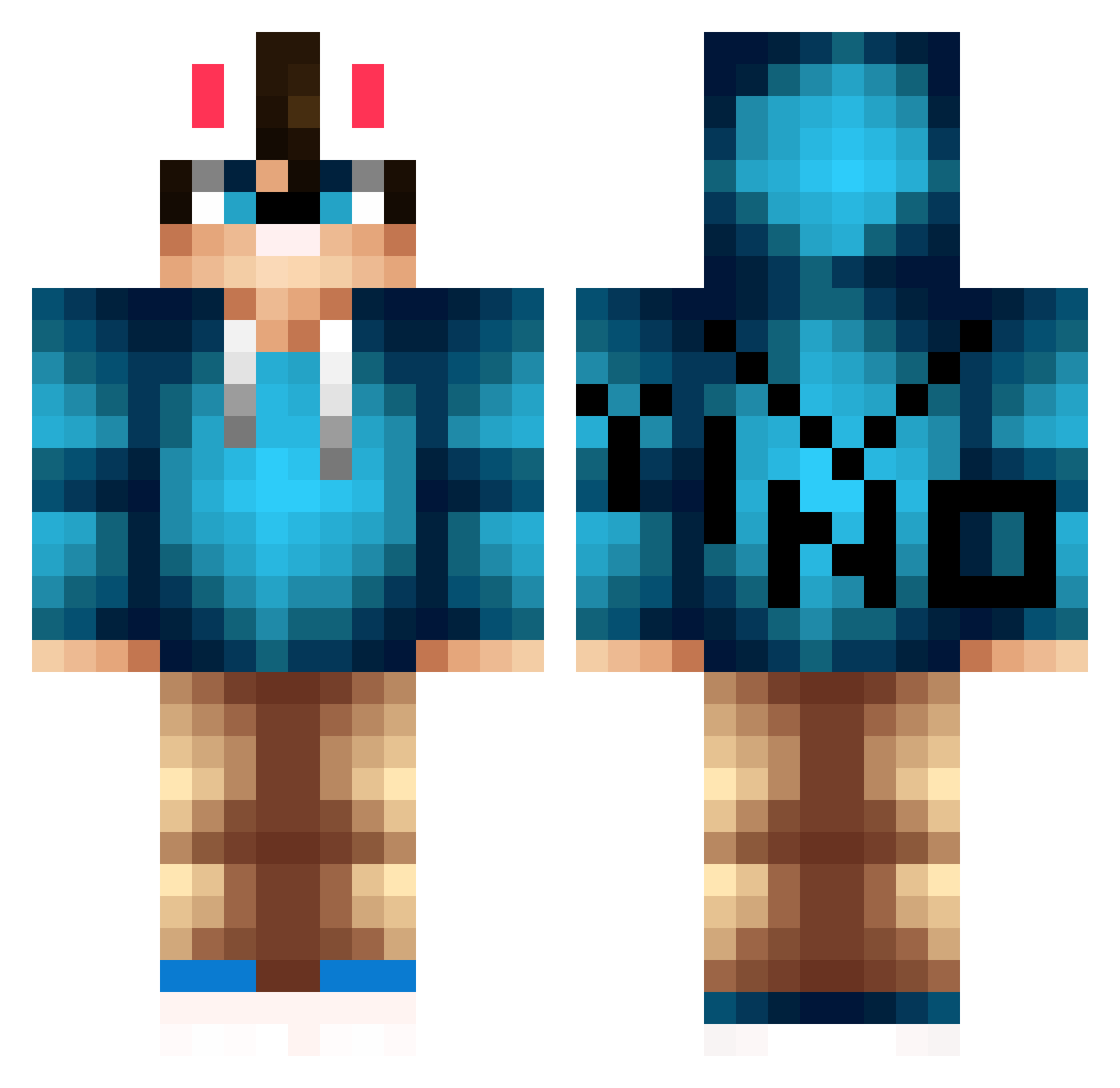 Tim_Tal Minecraft skin, front and back view