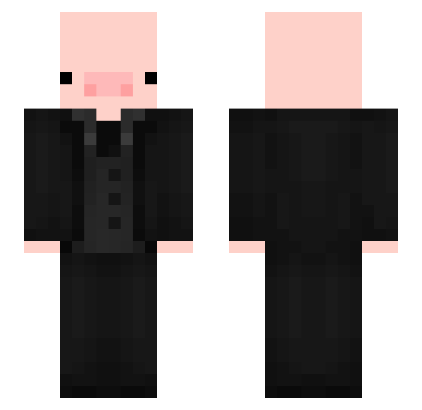 rawleby Minecraft skin, front and back view