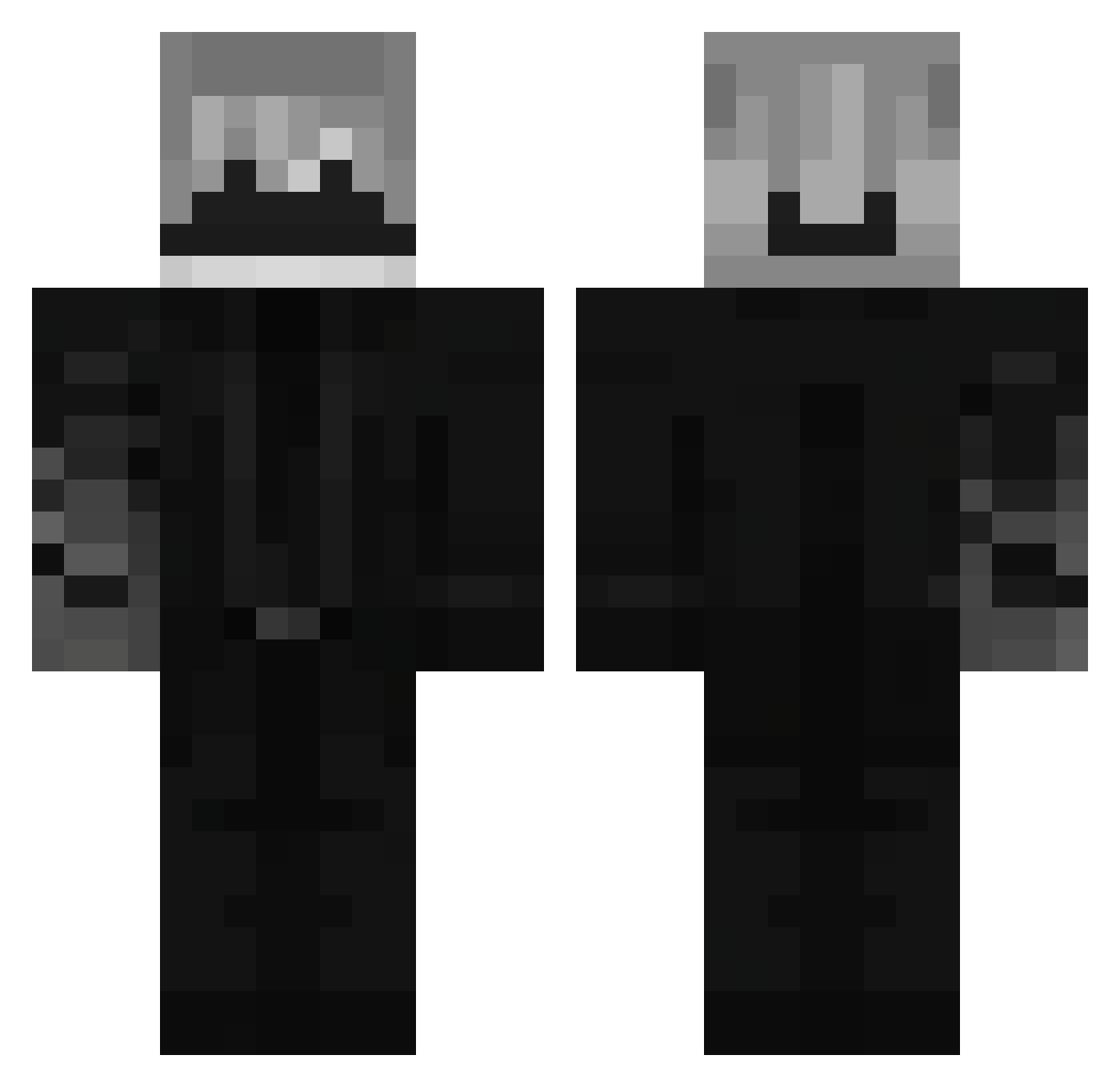 GBL_ICE Minecraft skin, front and back view