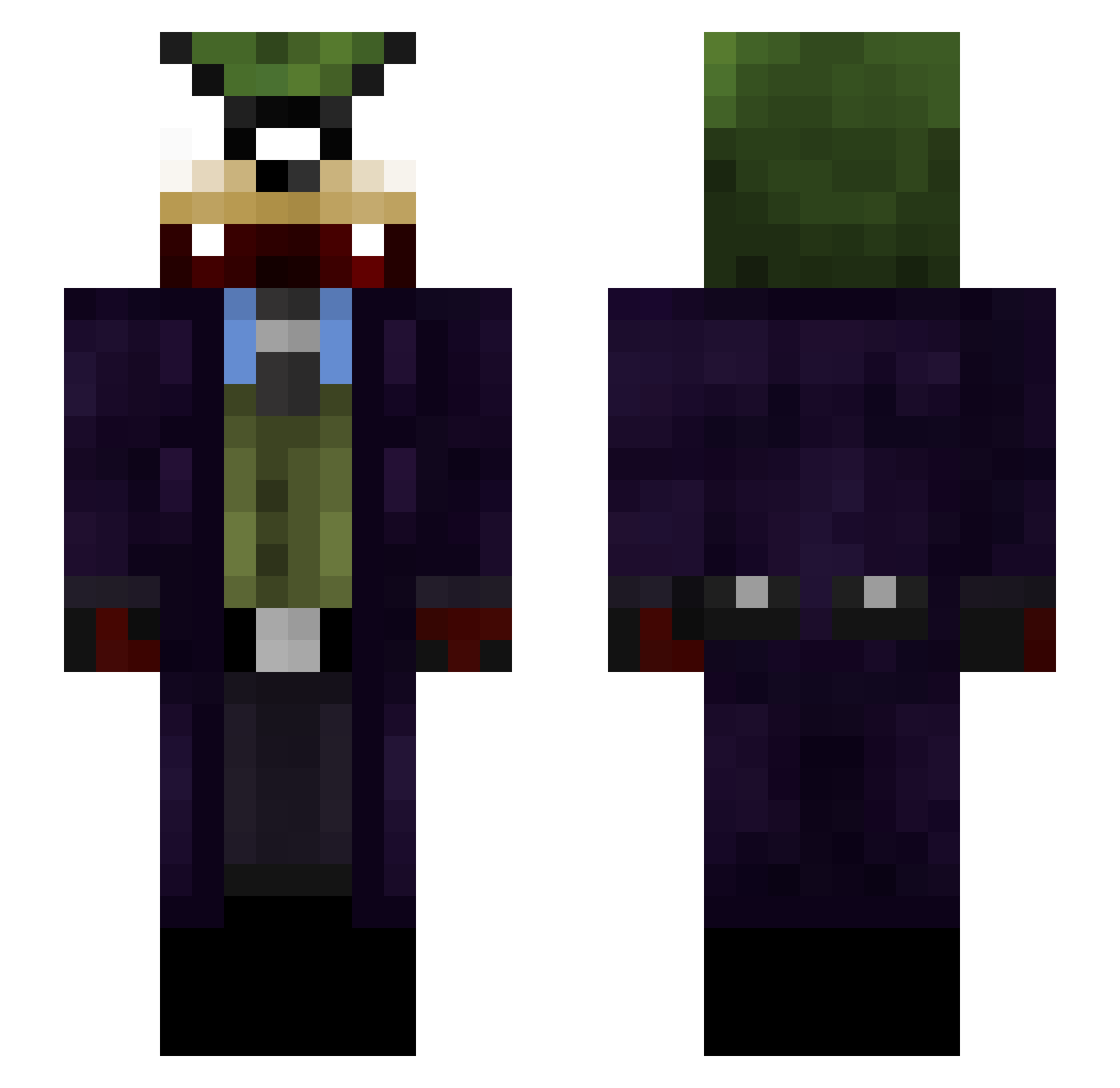 thwill Minecraft skin, front and back view