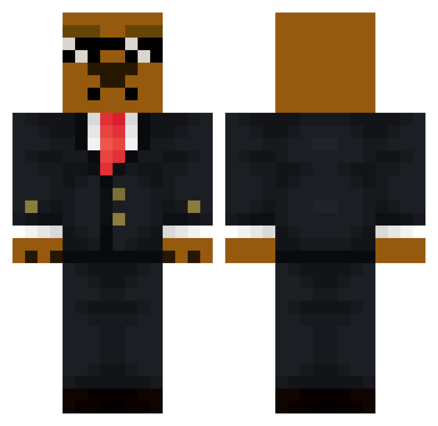 Sardine_1453 Minecraft skin, front and back view