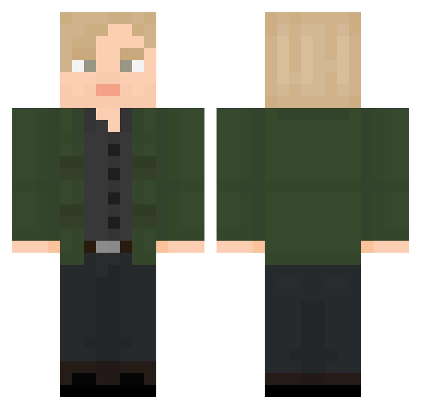 YeetDemon445 Minecraft skin, front and back view