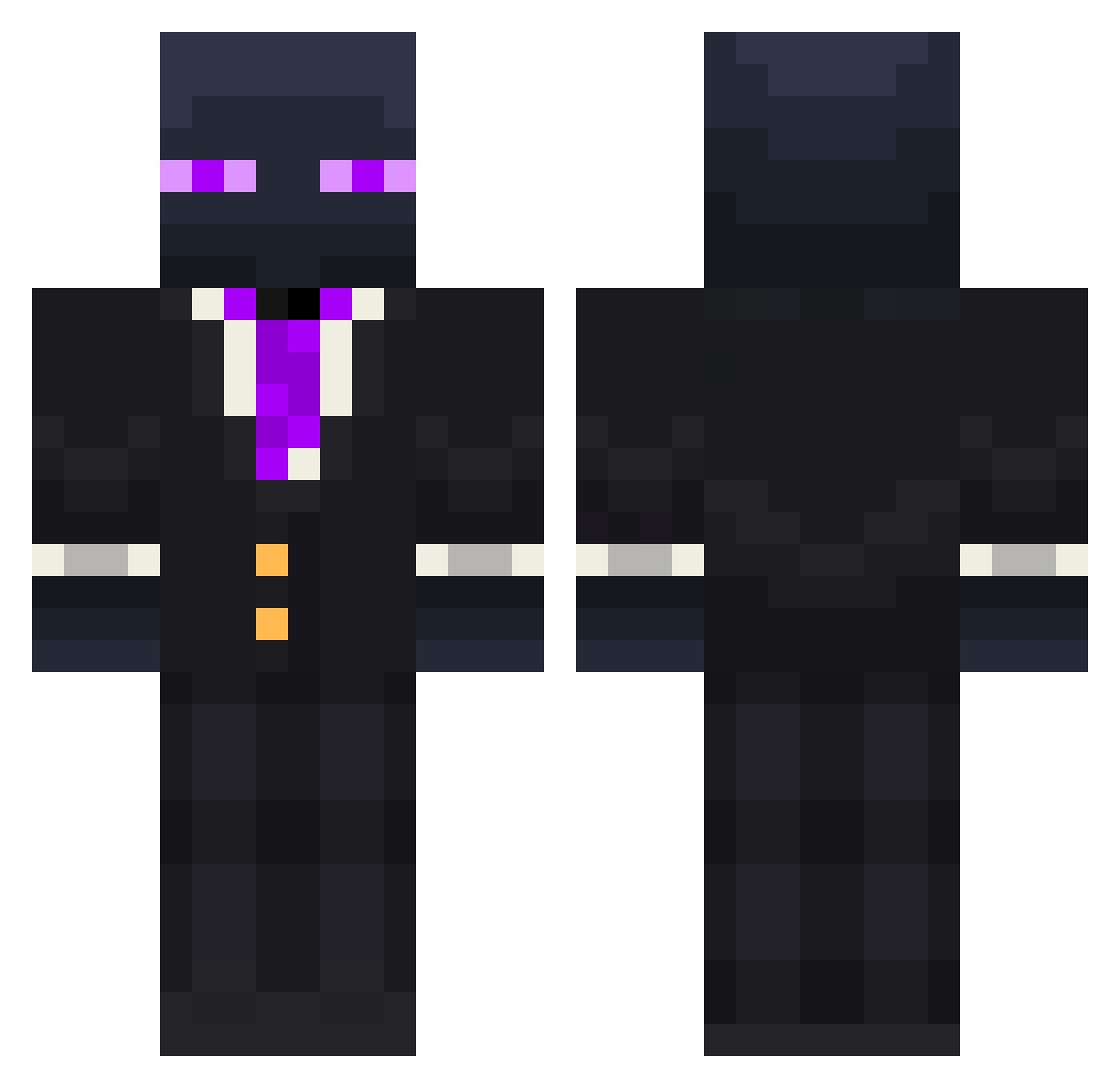zchilton9 Minecraft skin, front and back view
