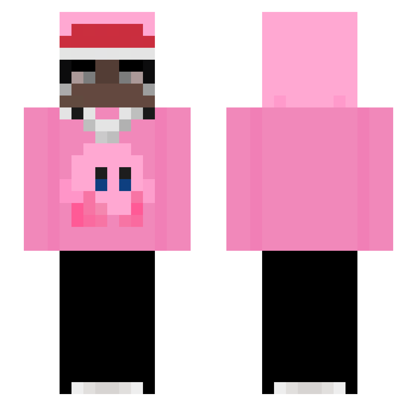 Swouned Minecraft skin, front and back view