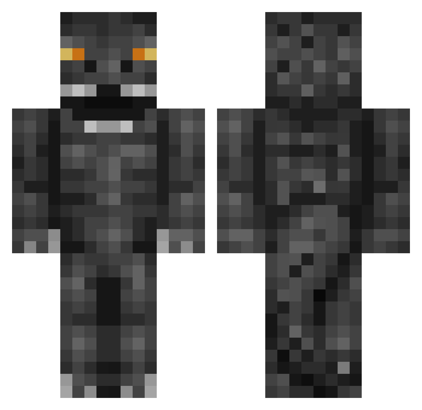 goonergirl1738 Minecraft skin, front and back view
