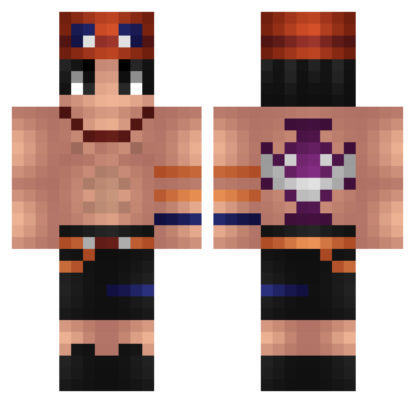 yungcvrti Minecraft skin, front and back view