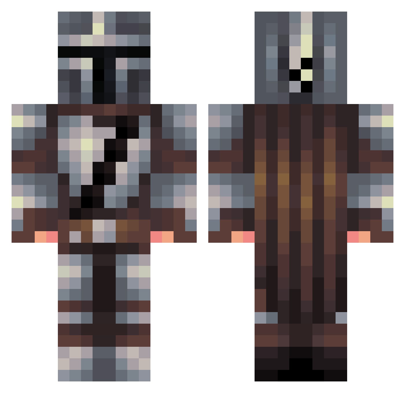 JET2027 Minecraft skin, front and back view