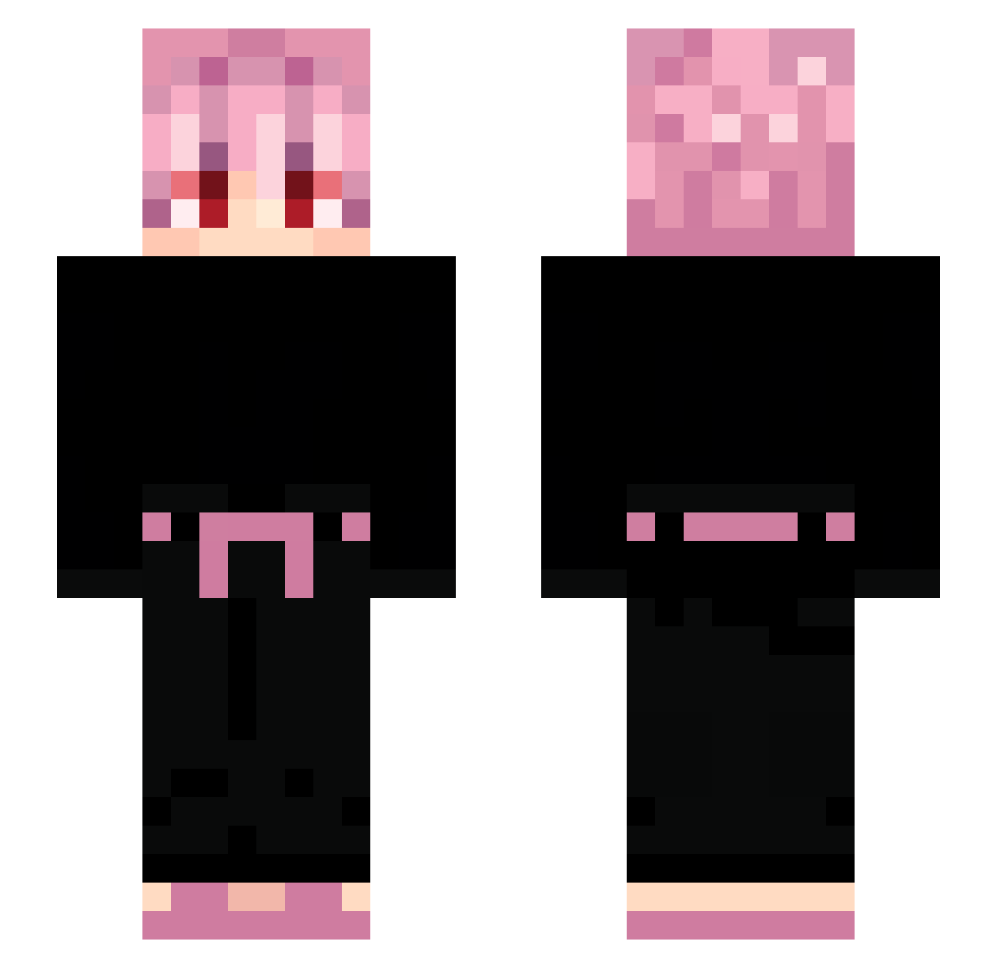 Surtax Minecraft skin, front and back view