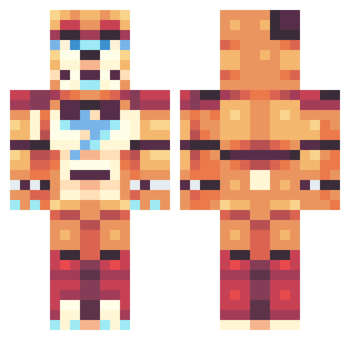 MrMercy27_ Minecraft skin, front and back view