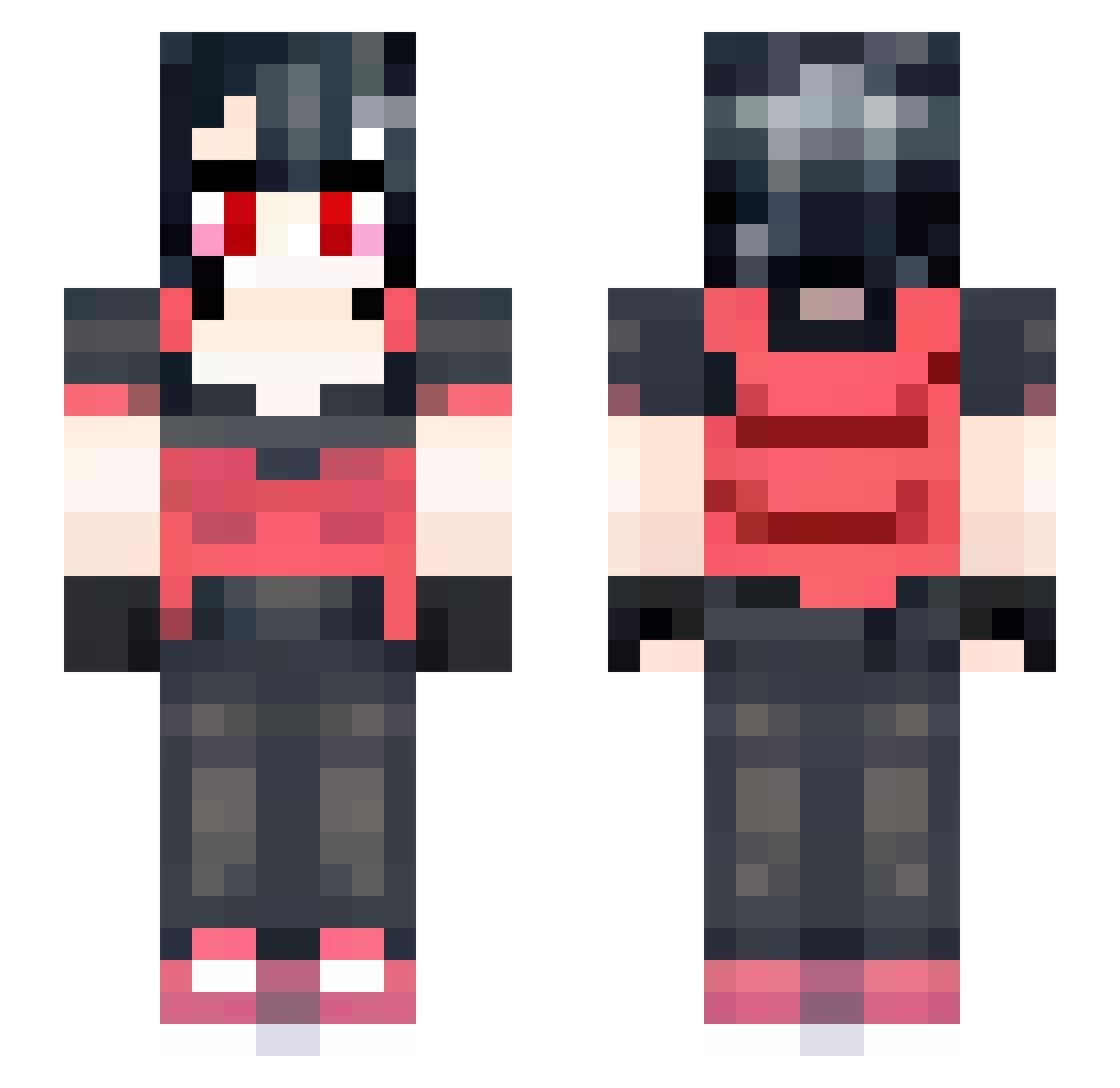 valsofficially Minecraft skin, front and back view