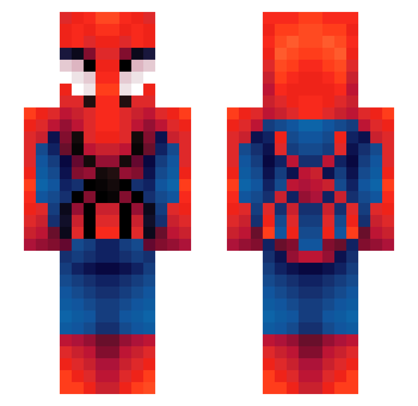 solomony Minecraft skin, front and back view