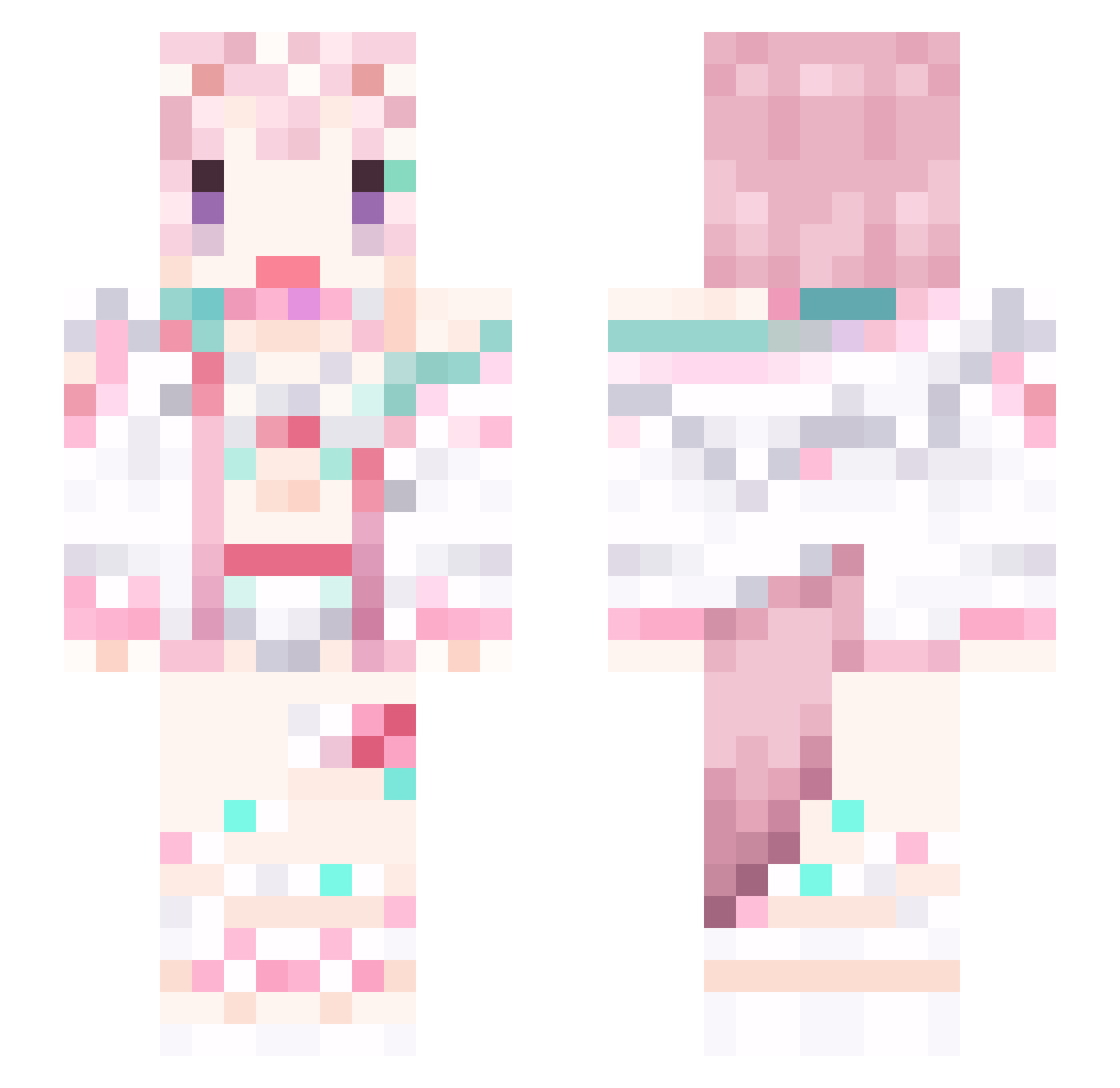 rori1011 Minecraft skin, front and back view