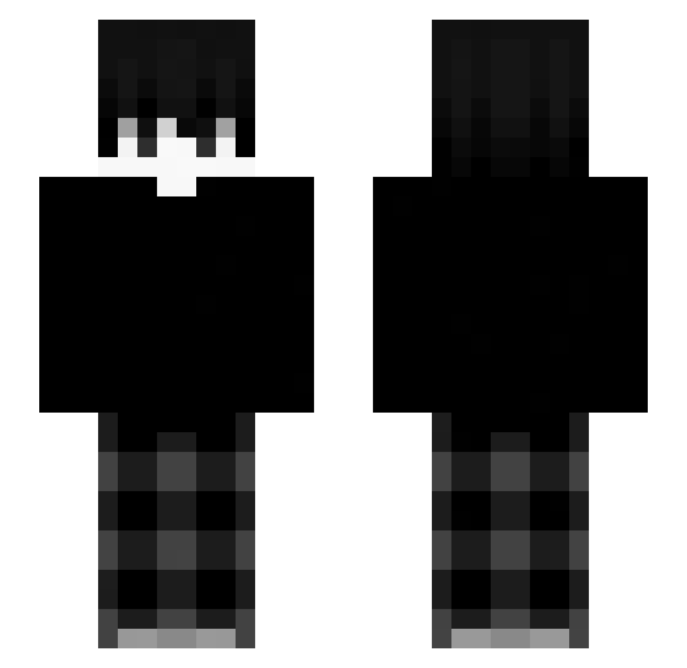 Technoblado Minecraft skin, front and back view