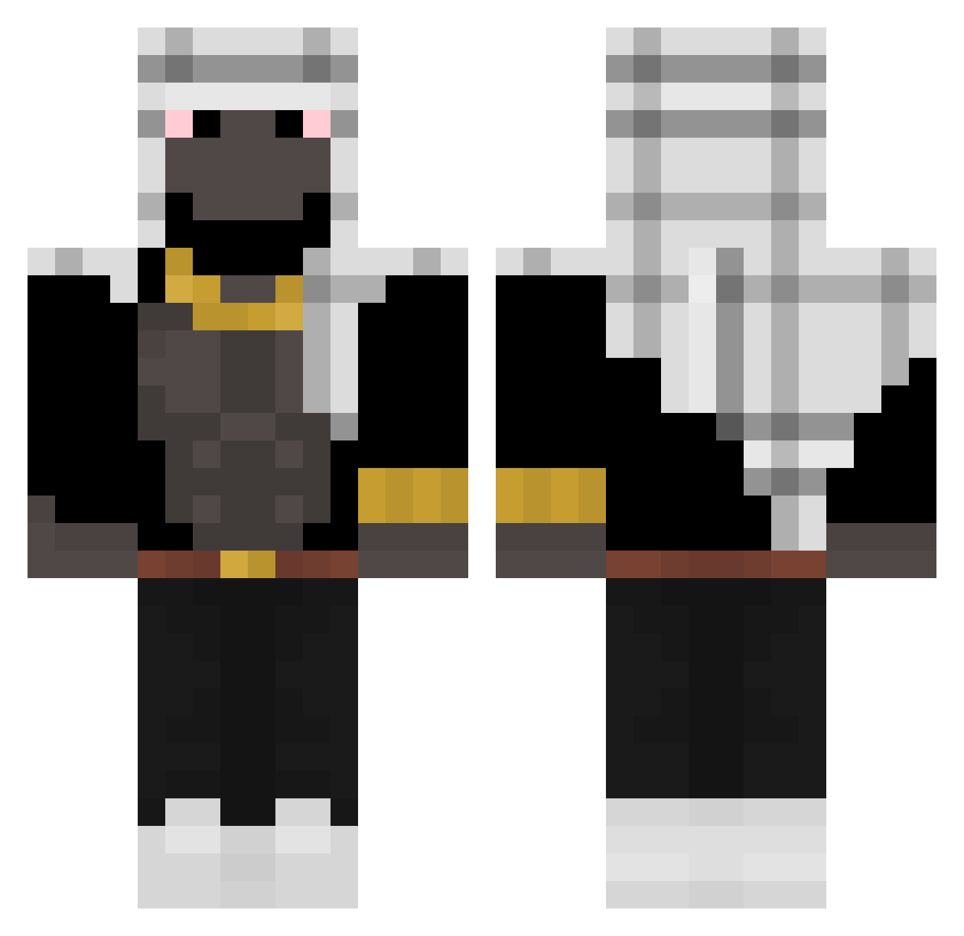 Daniel_kj Minecraft skin, front and back view
