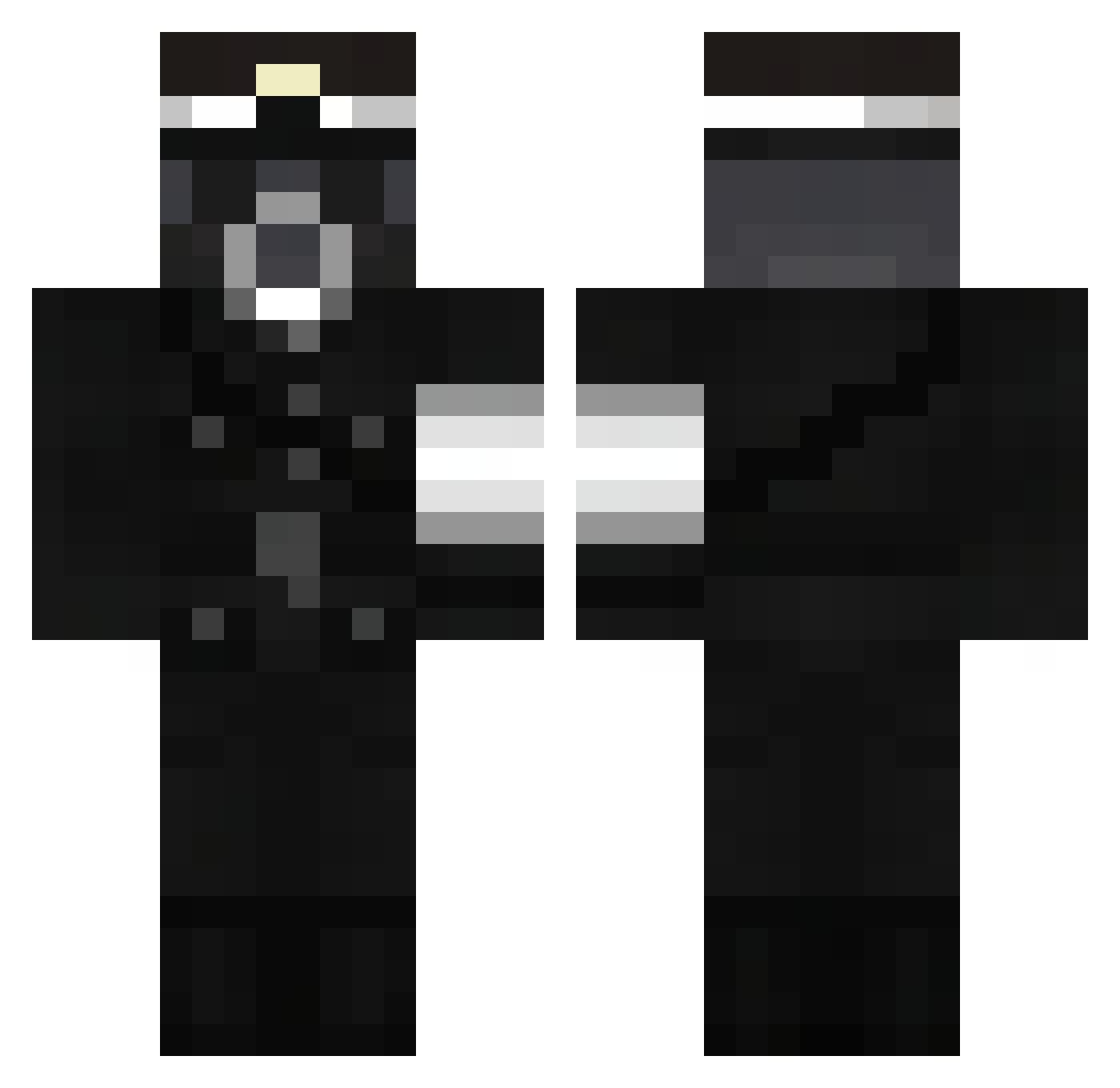 UUU_ALE_JAZZ Minecraft skin, front and back view