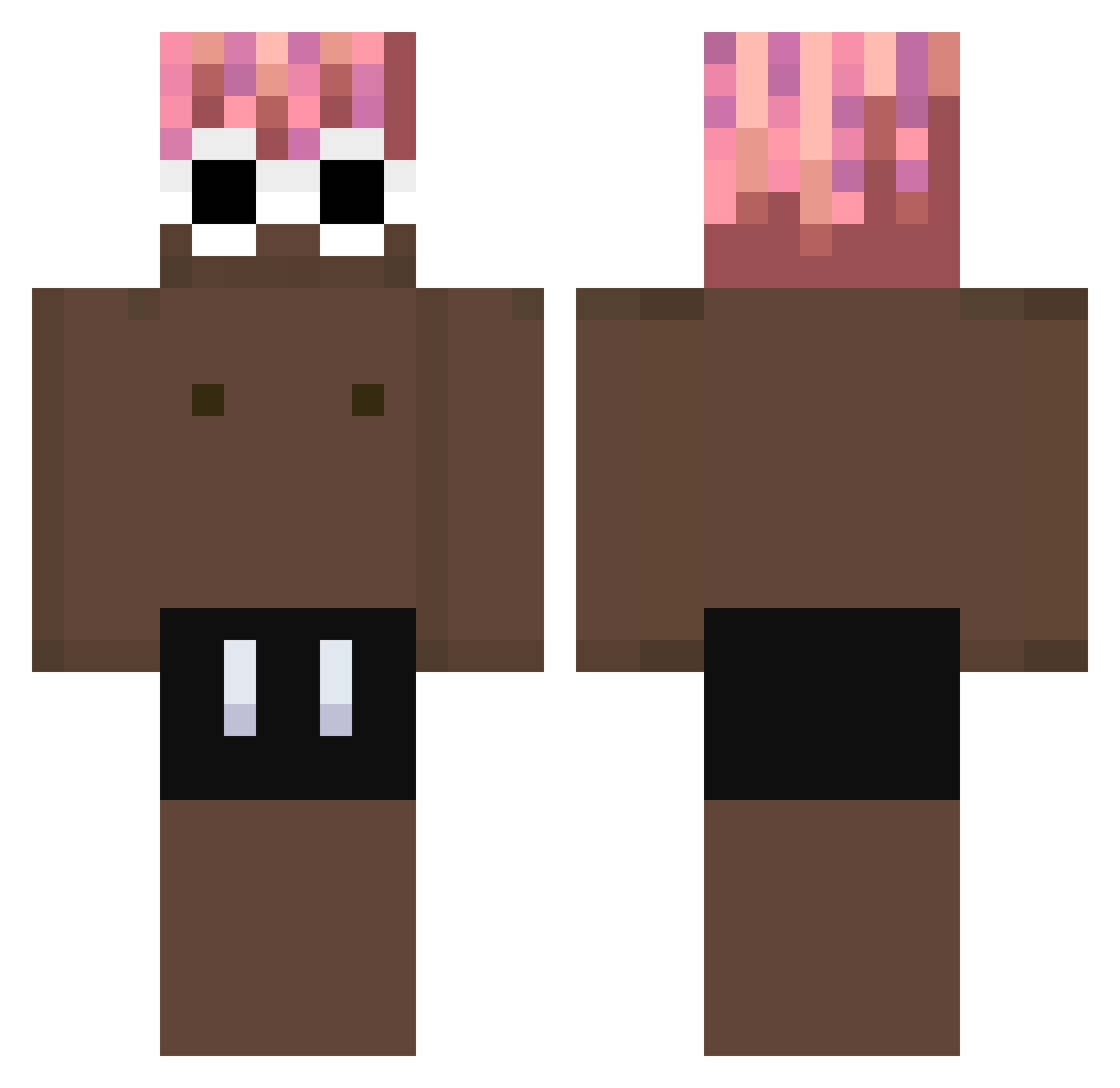 MushOffMaisPaiOn Minecraft skin, front and back view