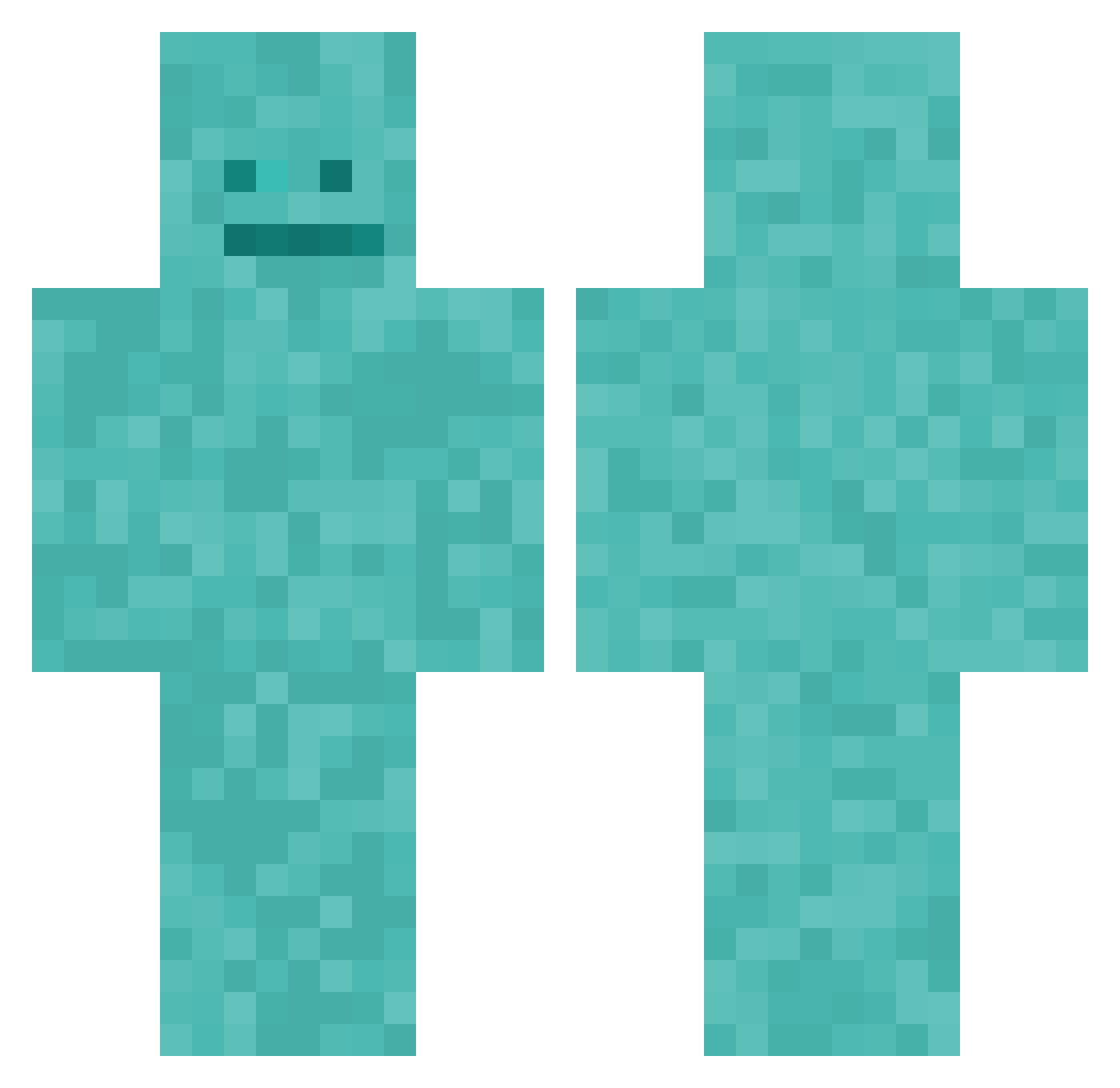smglze Minecraft skin, front and back view
