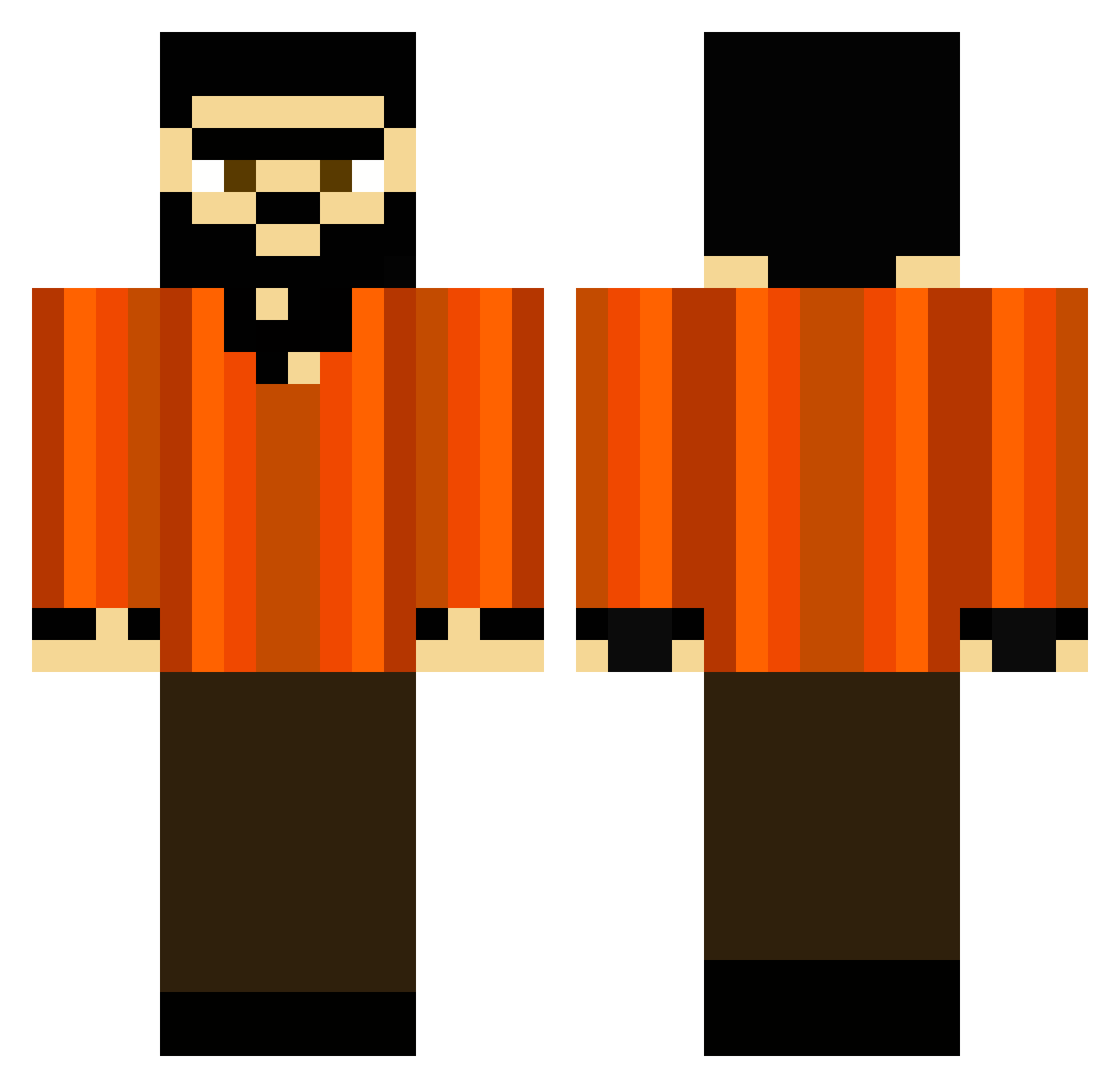 llemarx Minecraft skin, front and back view
