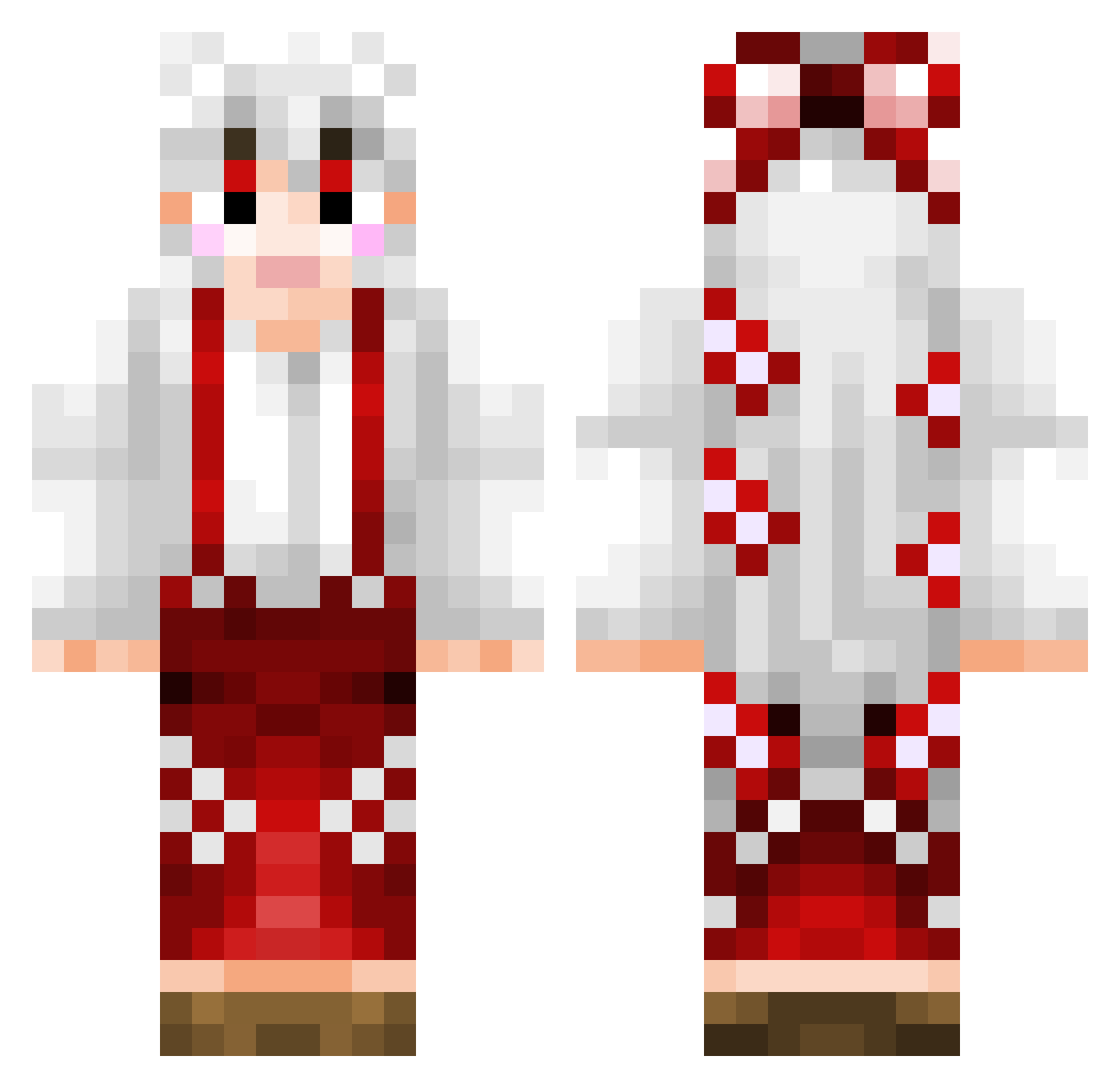 MANG6334 Minecraft skin, front and back view