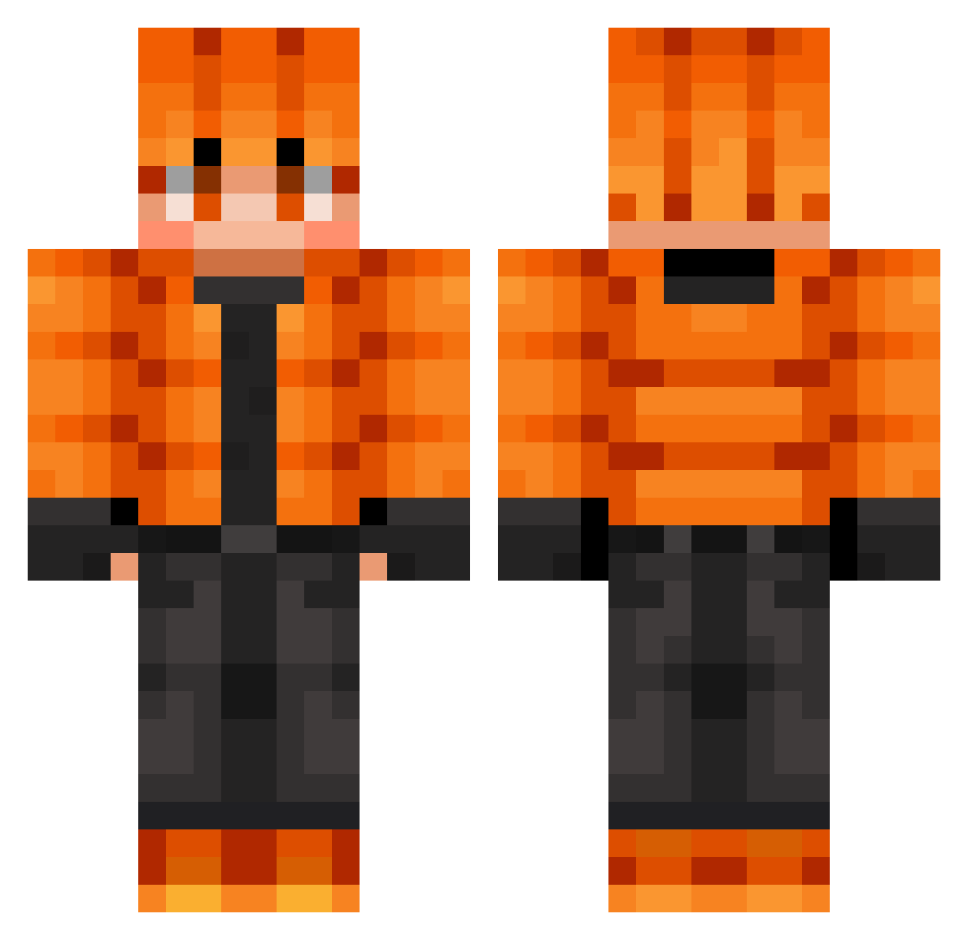 yvia_l Minecraft skin, front and back view