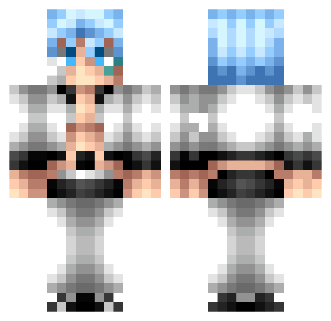 Destinychil - grimmjow jeagerjaques Minecraft skin