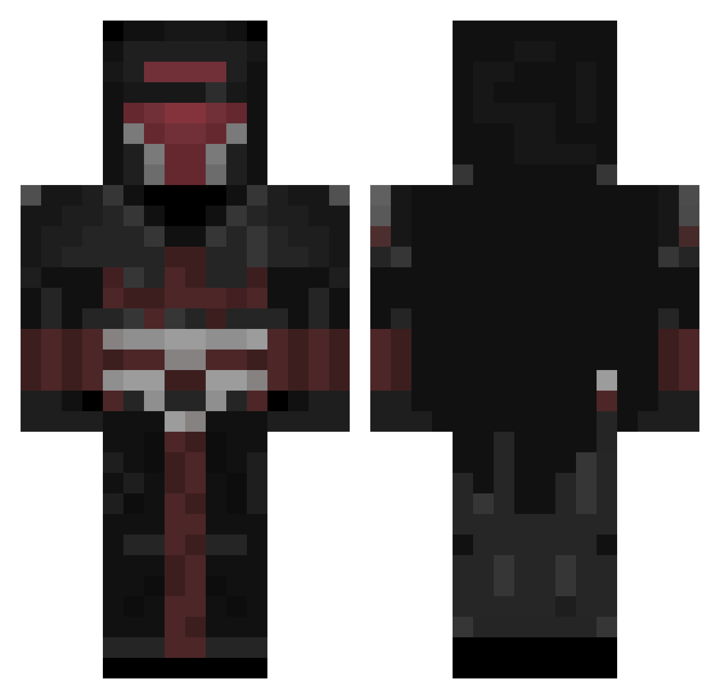 phanix284 Minecraft skin, front and back view
