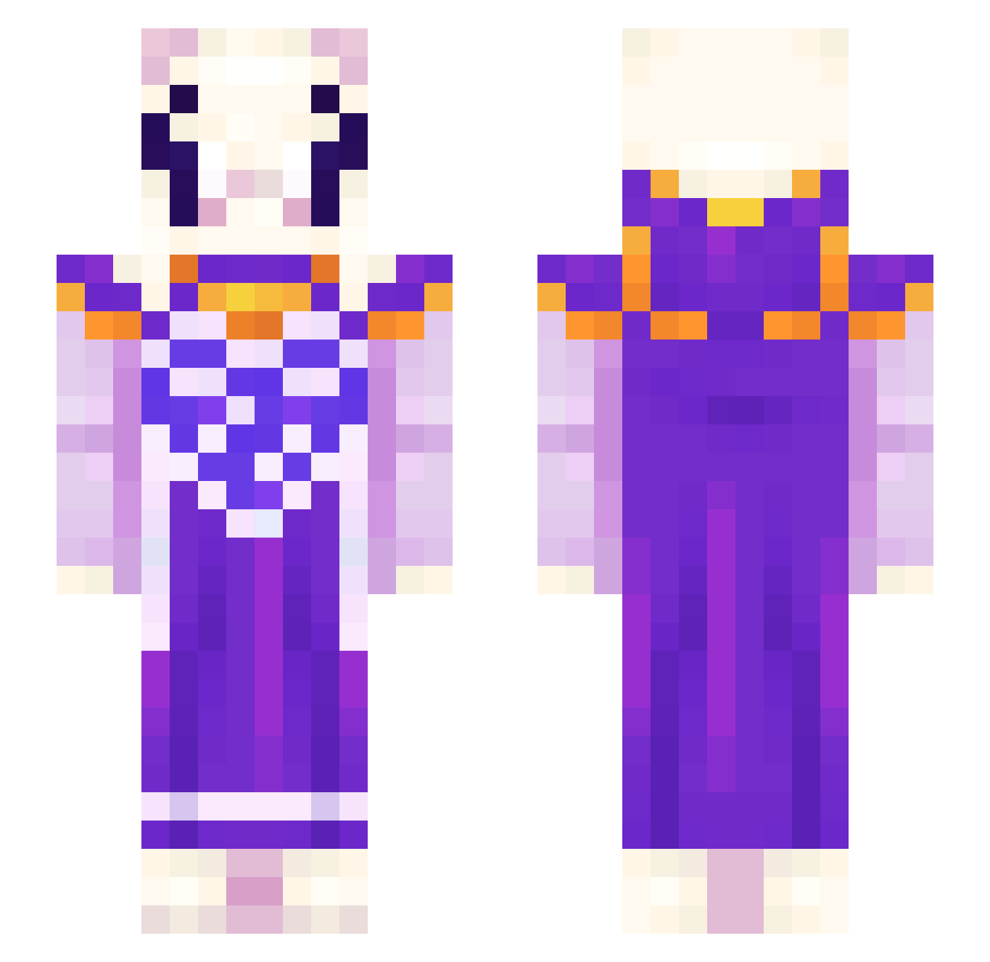 G0D0FHYPERD3ATH Minecraft skin, front and back view