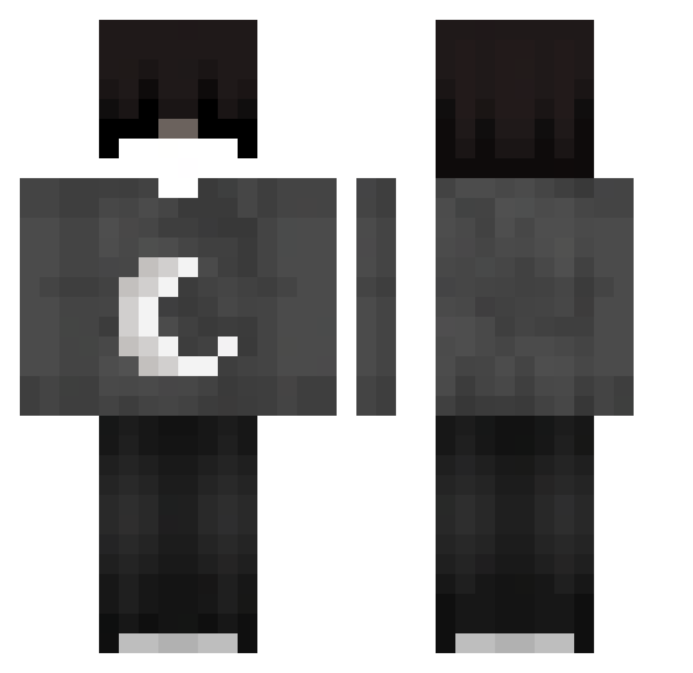 1masiiiii_ Minecraft skin, front and back view