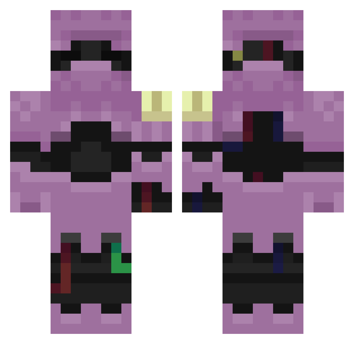 LoWenI0718 Minecraft skin, front and back view