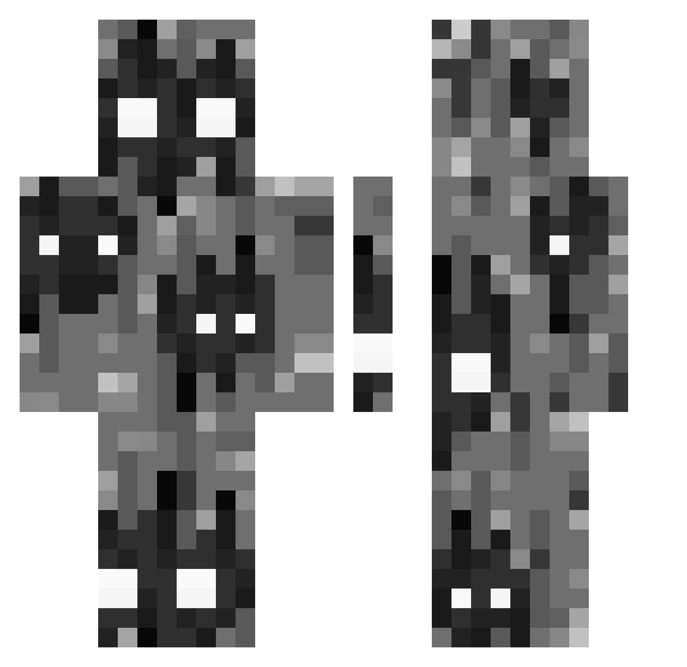 TimTim999 Minecraft skin, front and back view