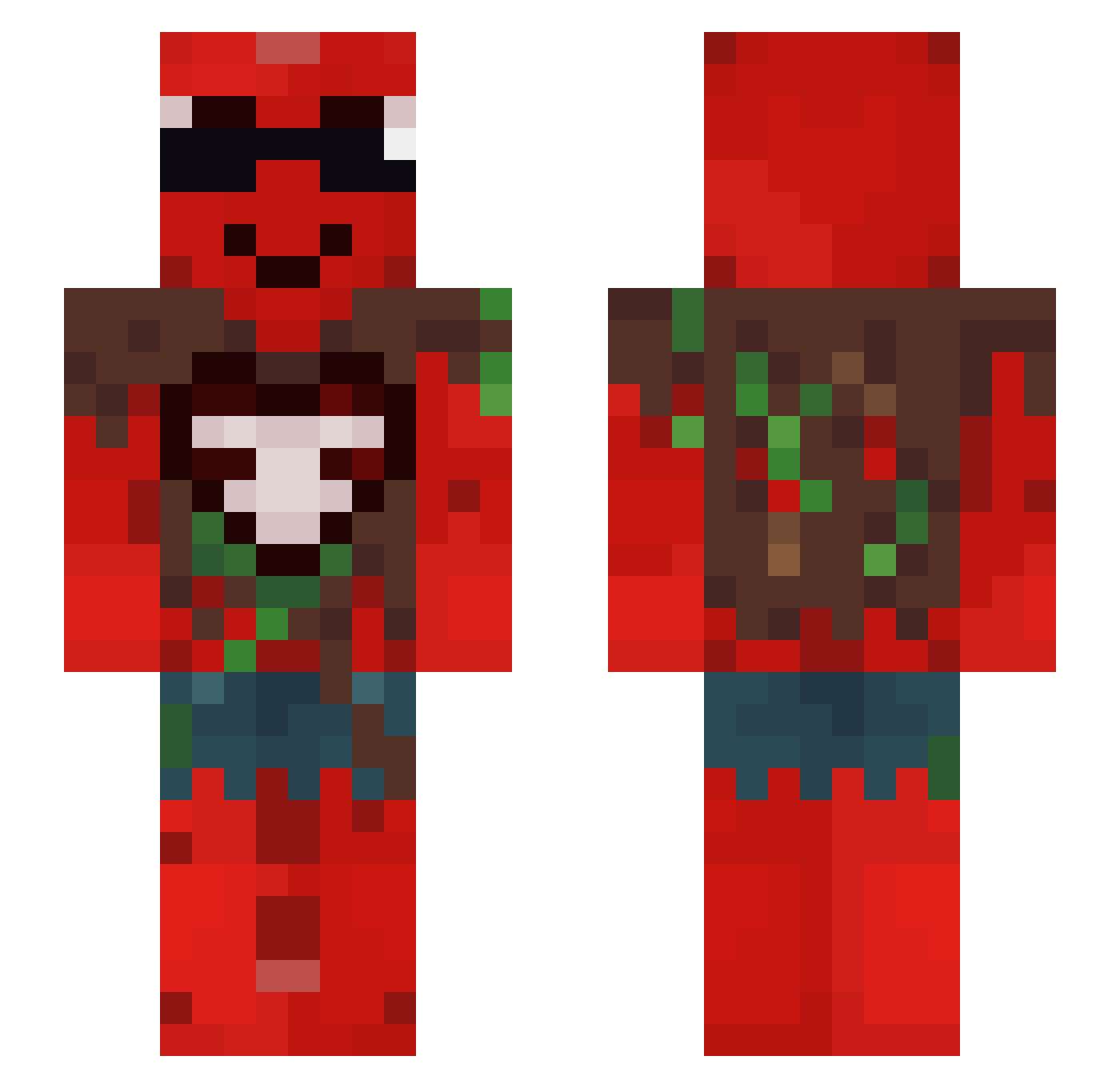 gooplifan34 Minecraft skin, front and back view