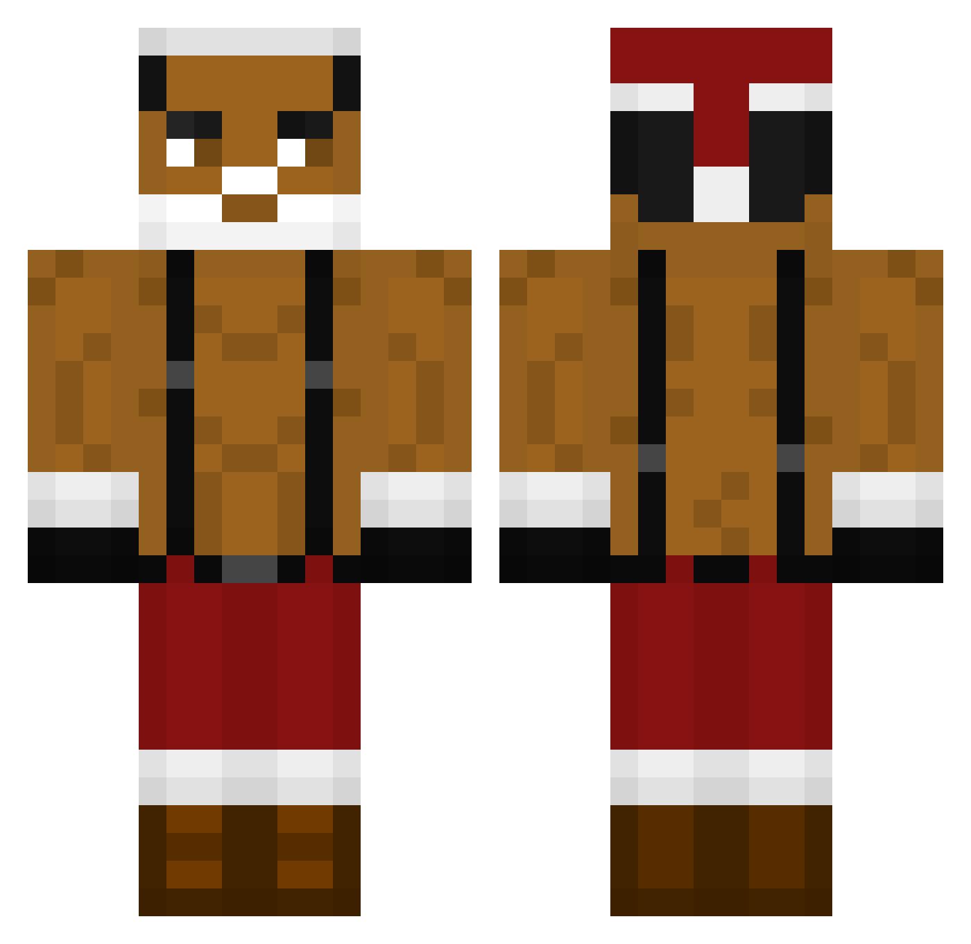 samulill Minecraft skin, front and back view