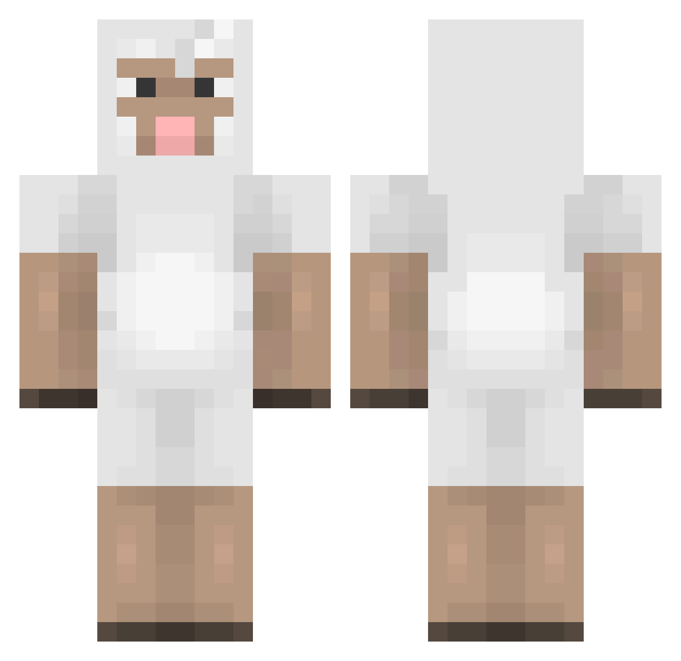 Lixoric Minecraft skin, front and back view