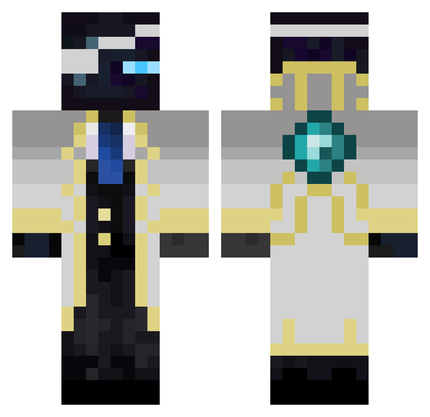 RandomVA277 Minecraft skin, front and back view