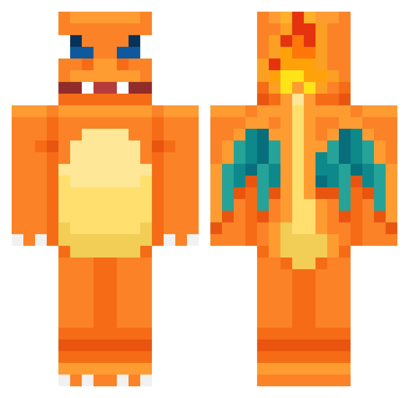 uzakiwav Minecraft skin, front and back view