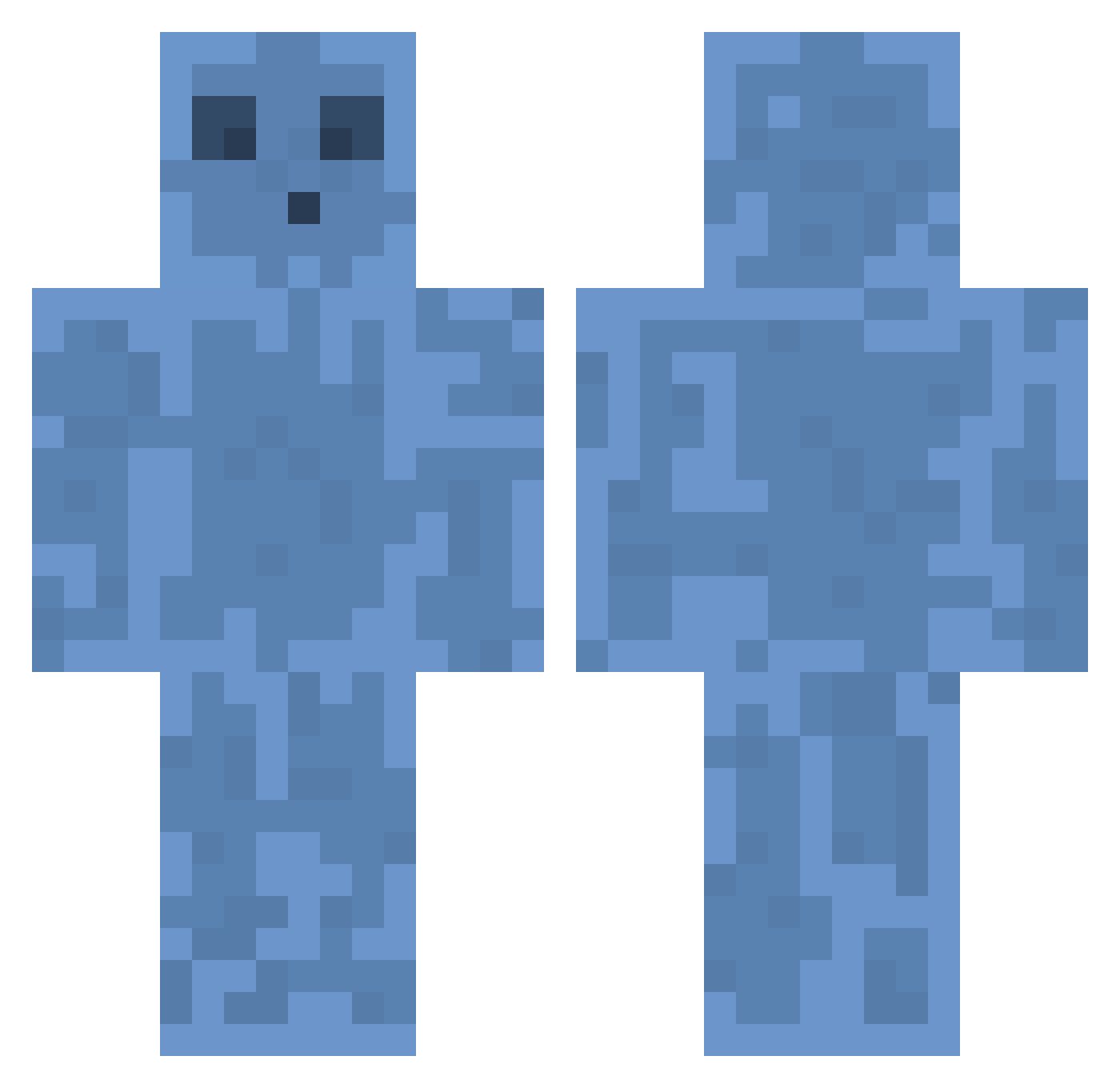 Davidcraft1999 Minecraft skin, front and back view