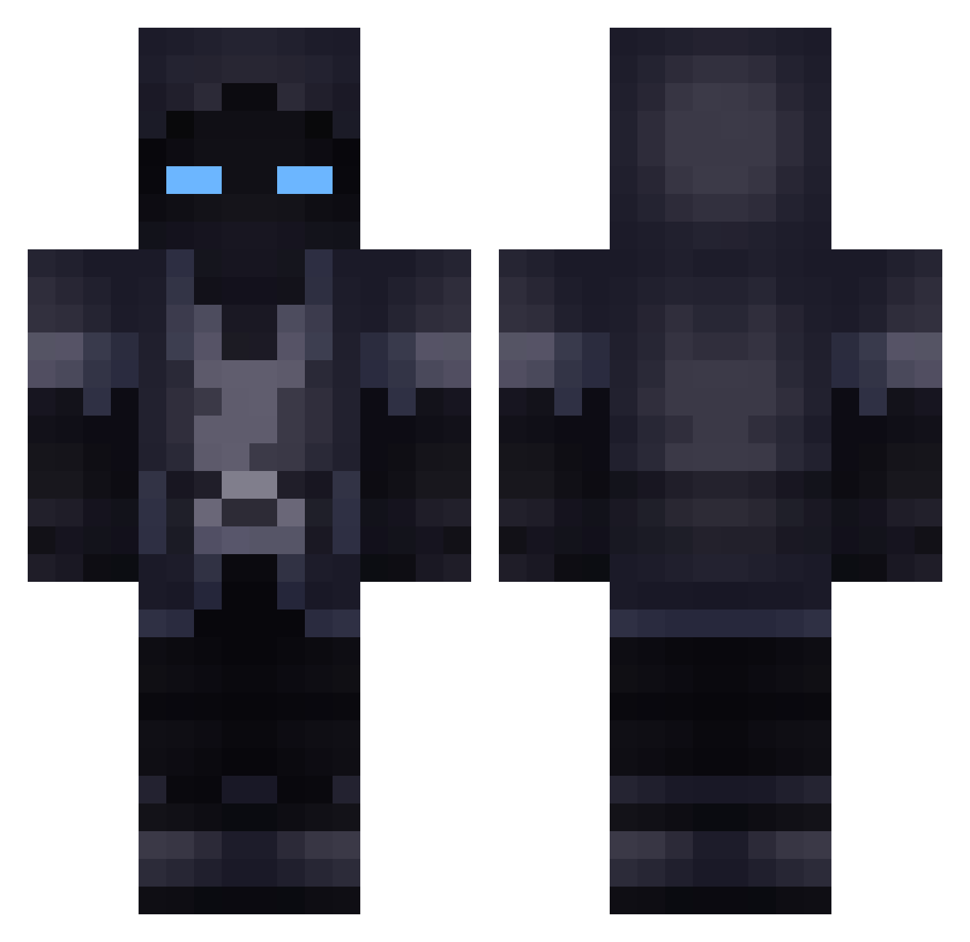 _Mistrul_ Minecraft skin, front and back view