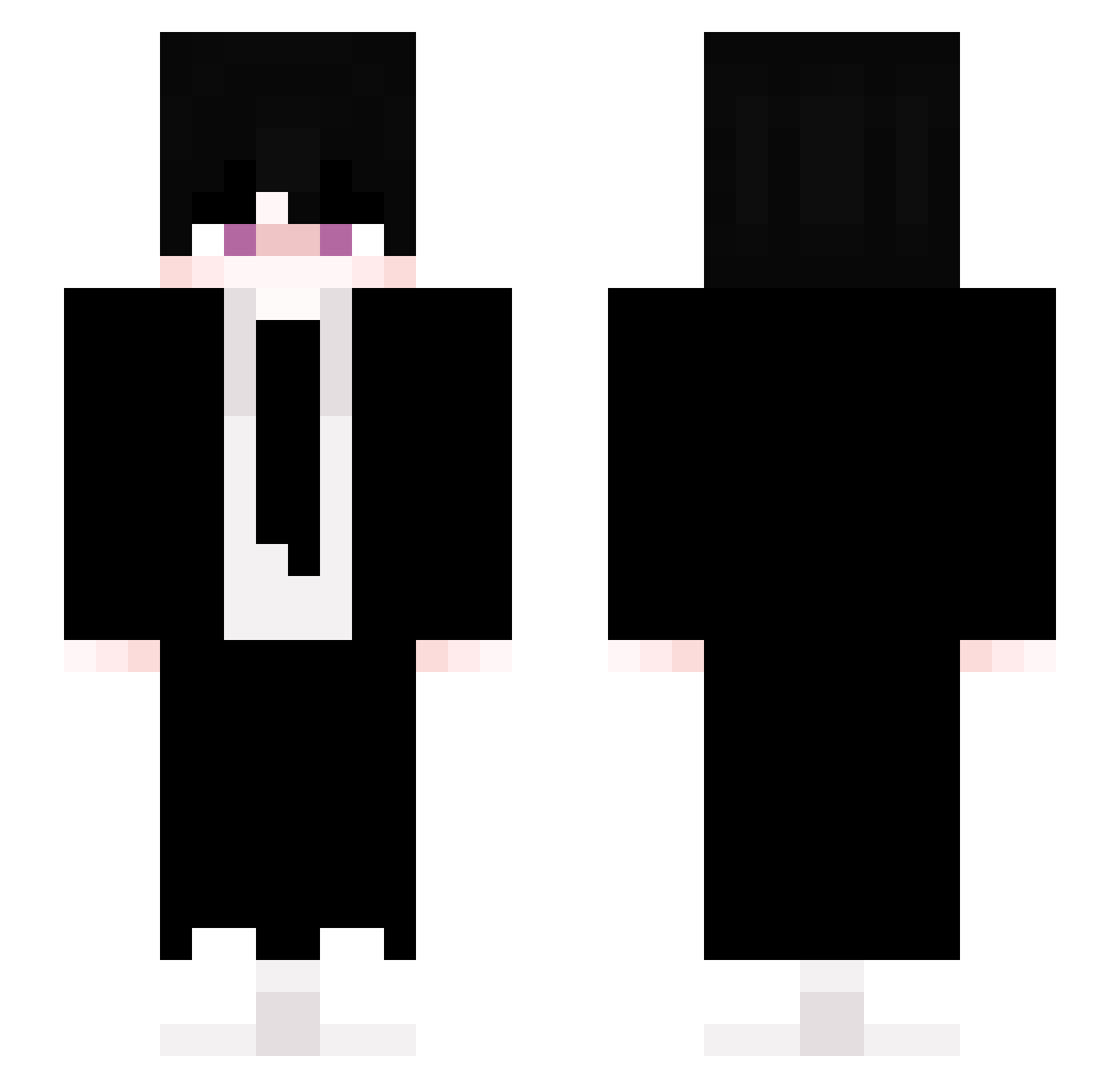 Kyfari Minecraft skin, front and back view