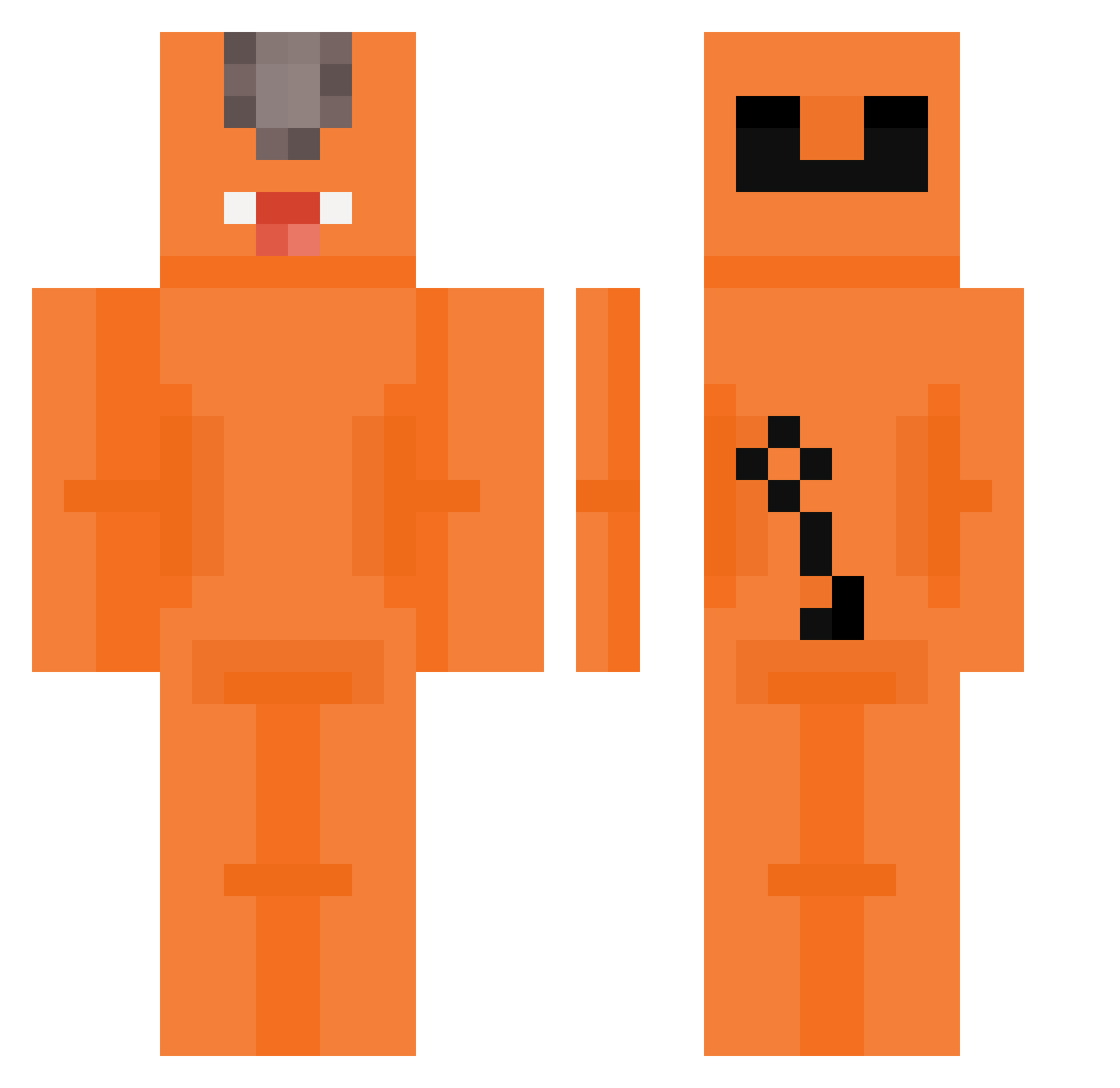 4jakers18 Minecraft skin, front and back view