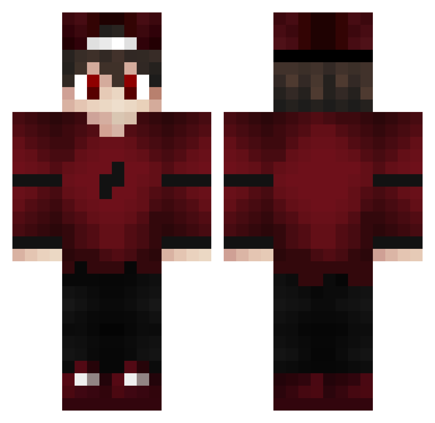 iTheGmr27_ Minecraft skin, front and back view