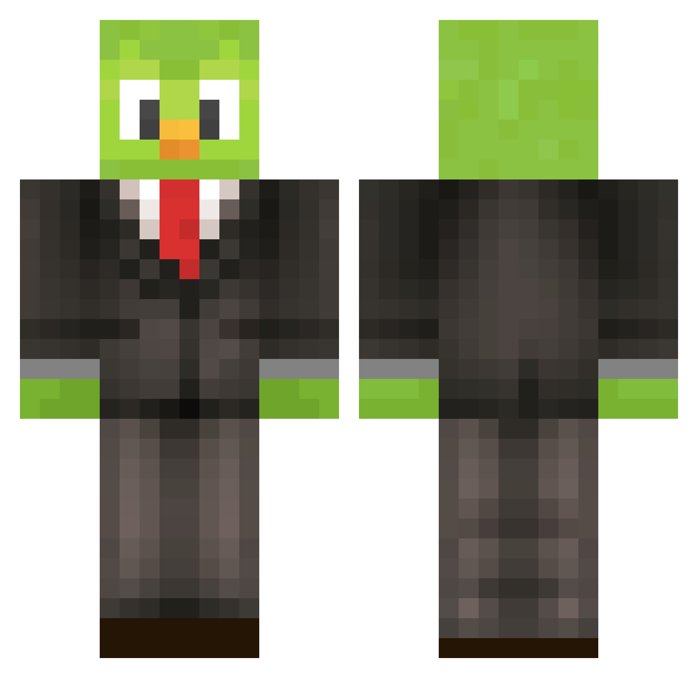 MrAlexito12 Minecraft skin, front and back view