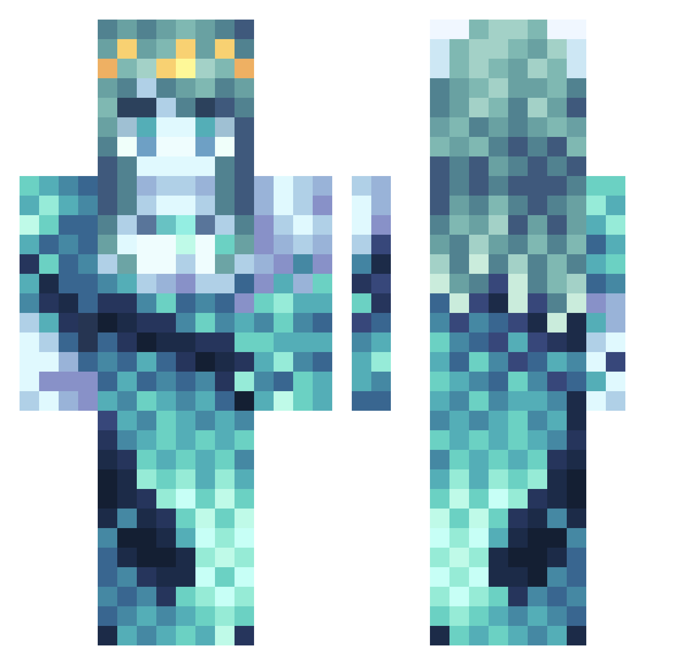daisy_chains_ Minecraft skin, front and back view