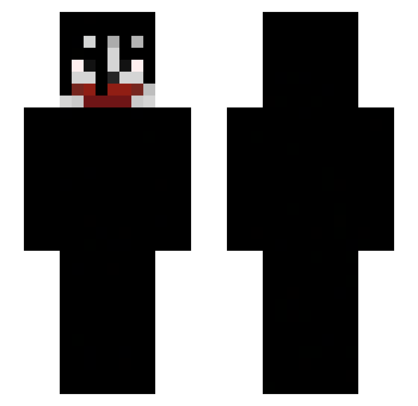 aanherr Minecraft skin, front and back view