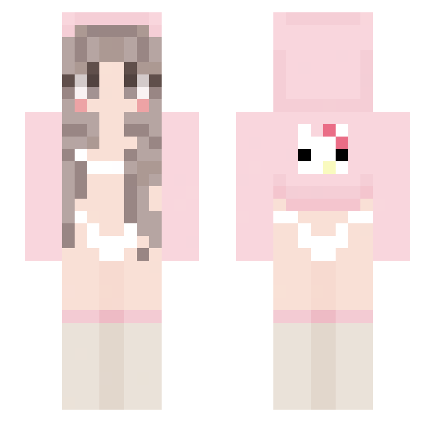 Game0fCheese_ Minecraft skin, front and back view