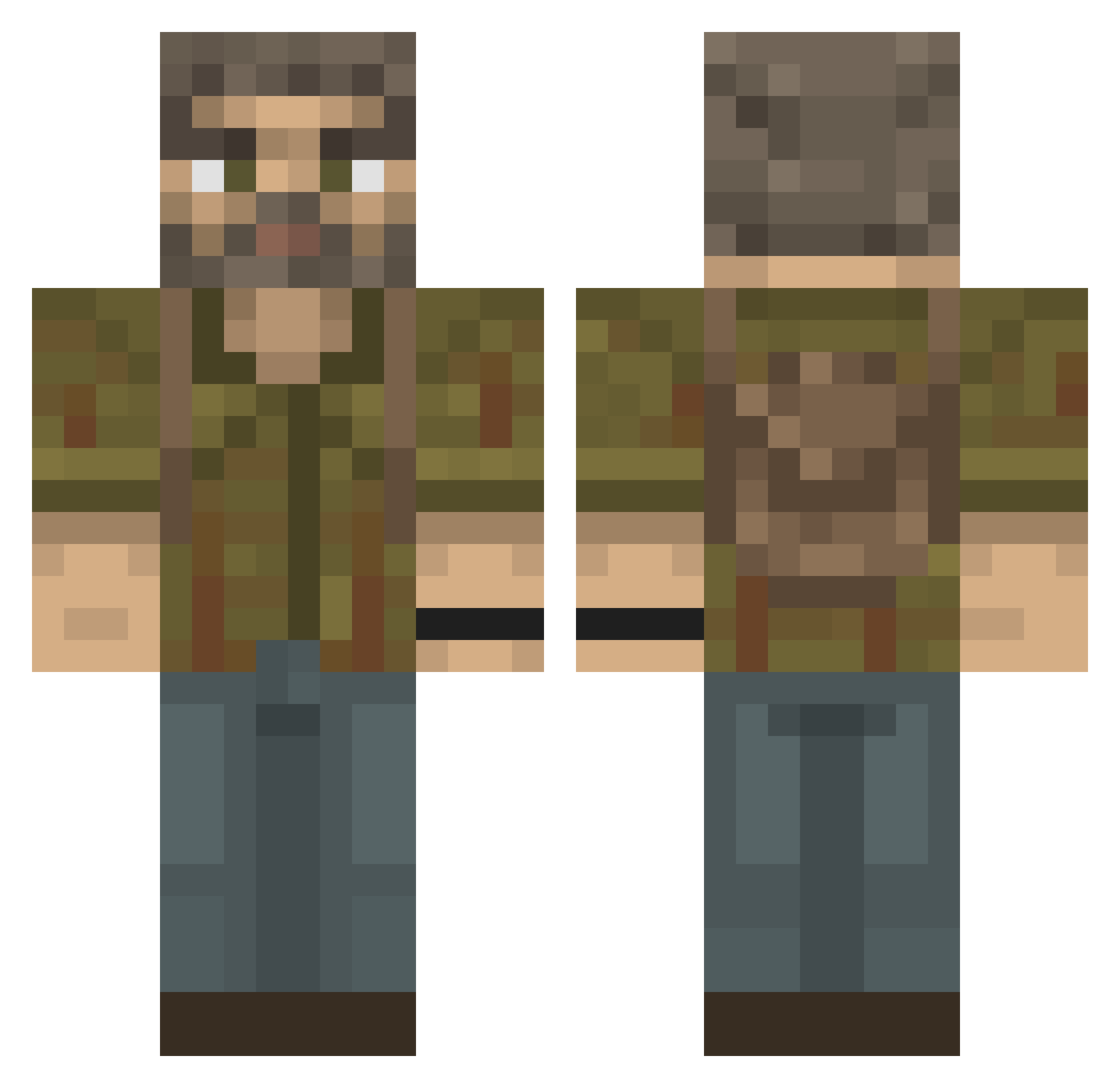 _Shoop_ Minecraft skin, front and back view
